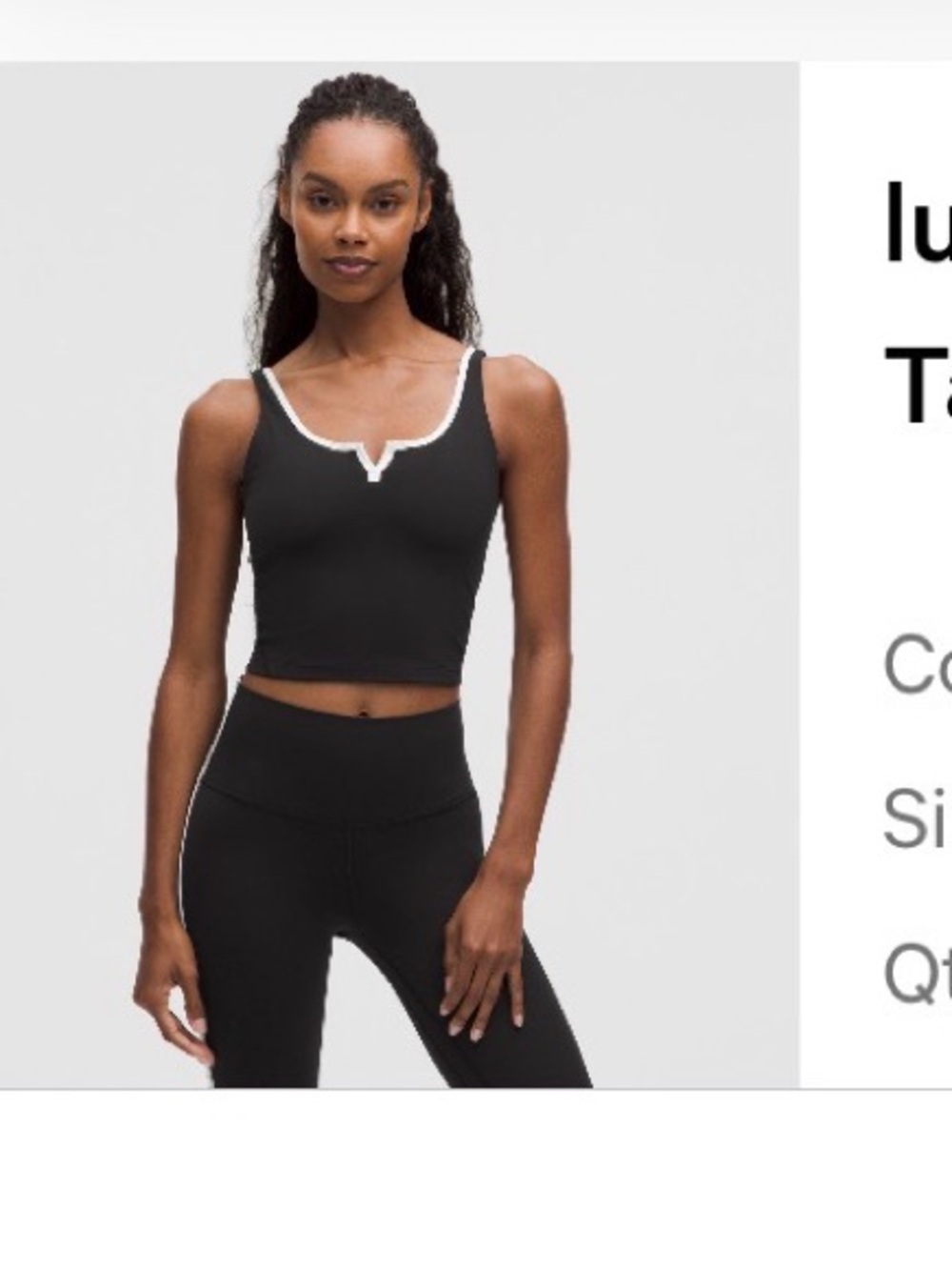 Lululemon align notched neck tank top
